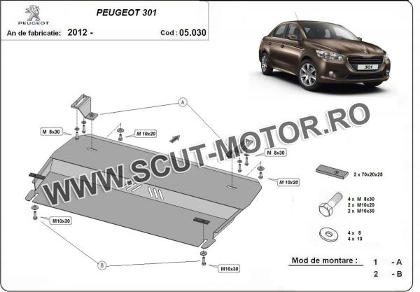 Scut motor și cutie de viteză Peugeot 301 3