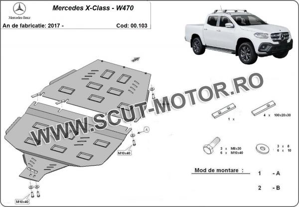 Scut cutie si reductor Mercedes X-Class 3