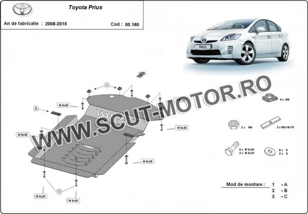 Scut antifurt catalizator pentru Toyota Prius 3 3