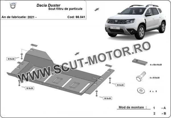 Scut filtru particule Dacia Duster 3