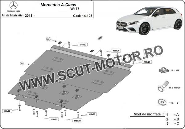 Scut motor Mercedes A-Class W177 3