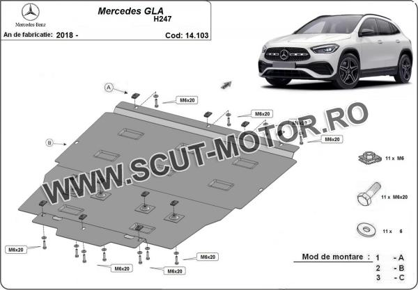 Scut motor Mercedes GLA H247 3
