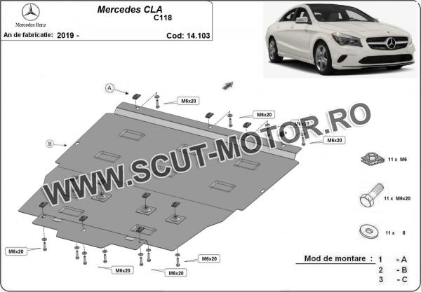 Scut motor Mercedes CLA C118 3