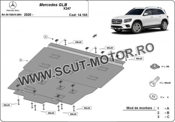 Scut motor Mercedes GLB X247 3