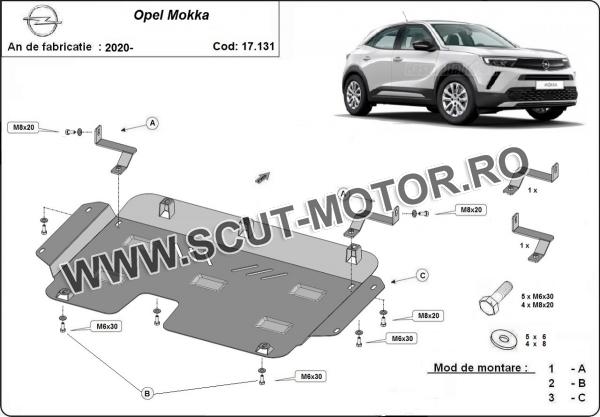 Scut motor Opel Mokka 3