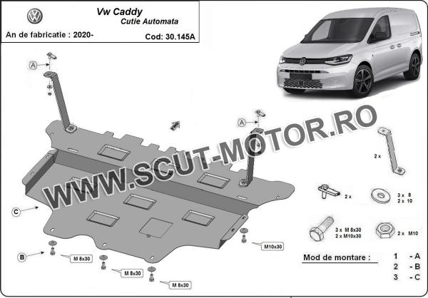 Scut motor VW Caddy - cutie de viteză automată 3