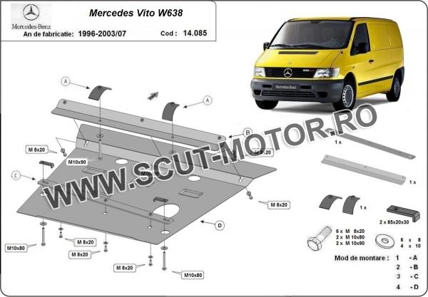 Scut motor și cutie de viteză Mercedes Vito 3
