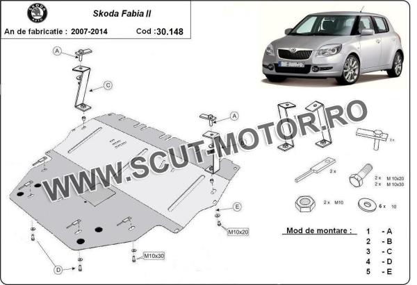 Scut motor Skoda Fabia 2 - Diesel 3