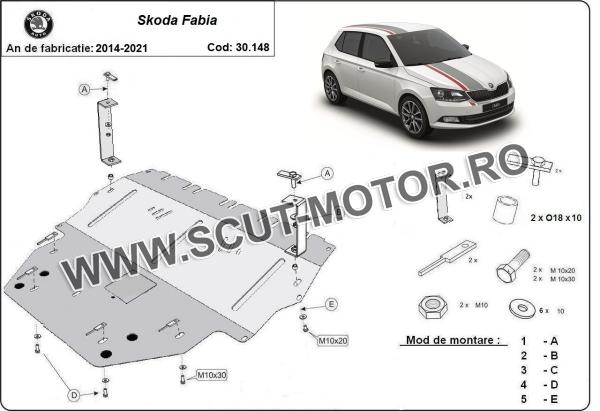 Scut motor Skoda Fabia 3 - Diesel 3