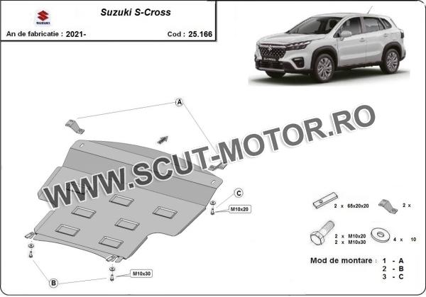 Scut motor și cutie de viteză Suzuki S-Cross 3