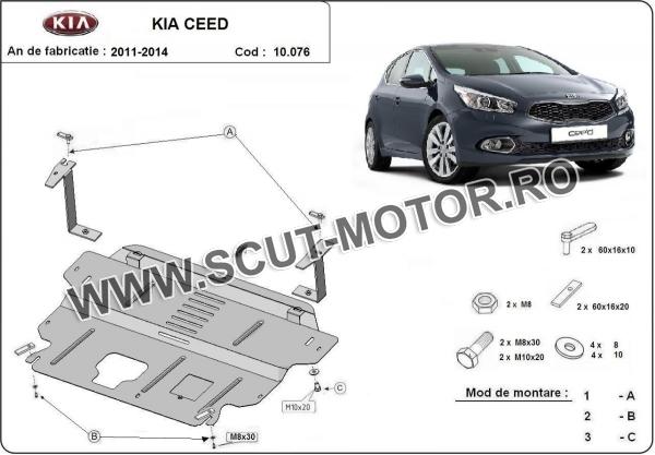 Scut motor și cutie de viteză Kia Ceed 3