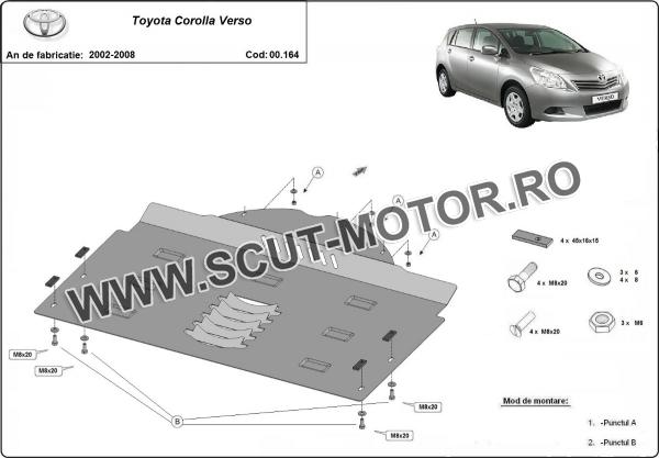 Scut antifurt catalizator pentru Toyota Corolla Verso 3