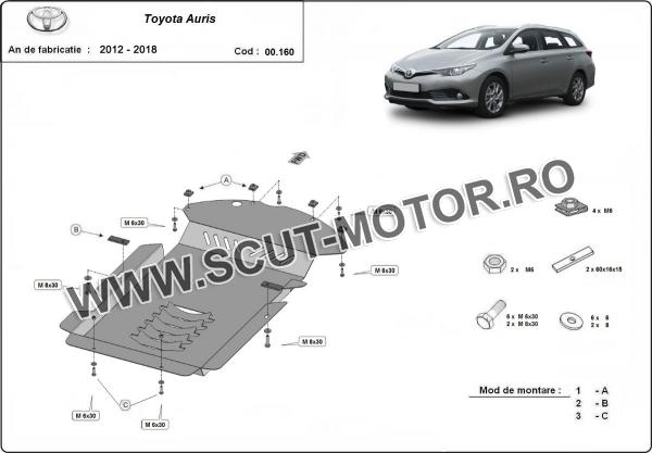 Scut antifurt catalizator pentru Toyota Auris 3