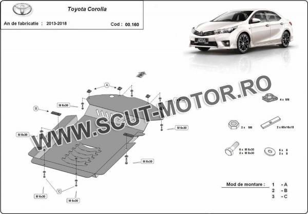 Scut antifurt catalizator pentru Toyota Corolla 3