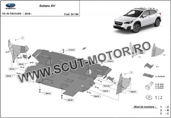 Scut motor metalic Subaru XV 3