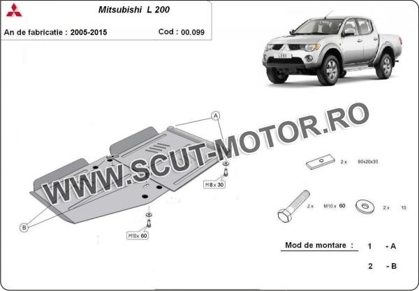 Scut cutie de viteză și reductor Mitsubishi L 200 3