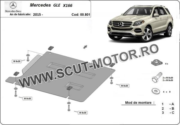 Scut cutie de viteză Mercedes GLE X166 3