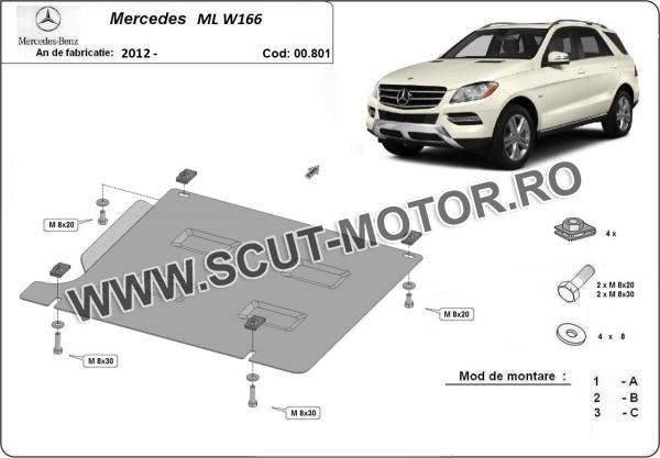 Scut cutie de viteză Mercedes ML W166 3