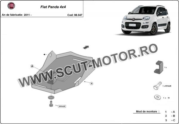 Scut diferenţial spate Fiat Panda 4x4 3