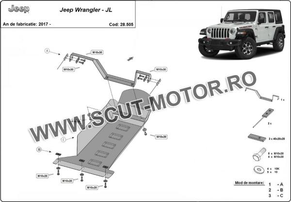Scut motor  Jeep Wrangler - JL 3