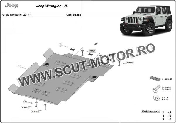 Scut cutie de viteză  Jeep Wrangler - JL 3