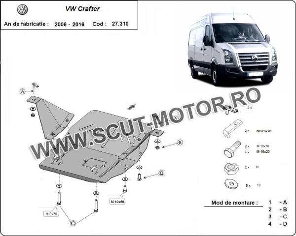 Scut motor Volkswagen Crafter 3