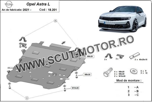 Scut motor Opel Astra L 3