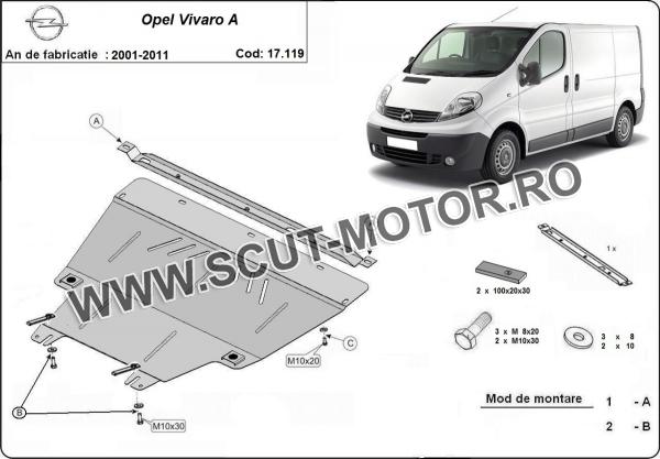 Scut motor Opel Vivaro 3