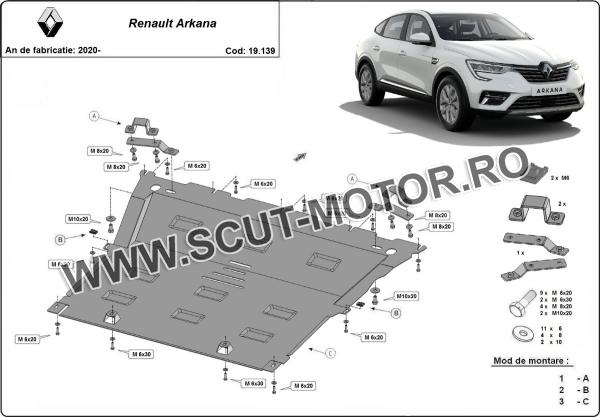 Scut motor Renault Arkana 3