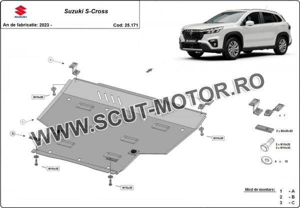 Scut motor și cutie de viteză Suzuki S-Cross 3