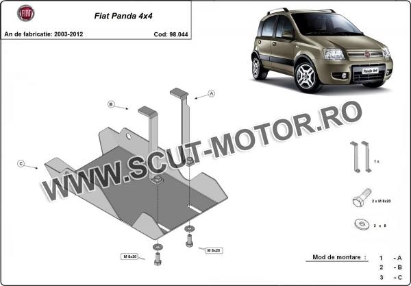 Scut diferenţial spate Fiat Panda 4x4 3