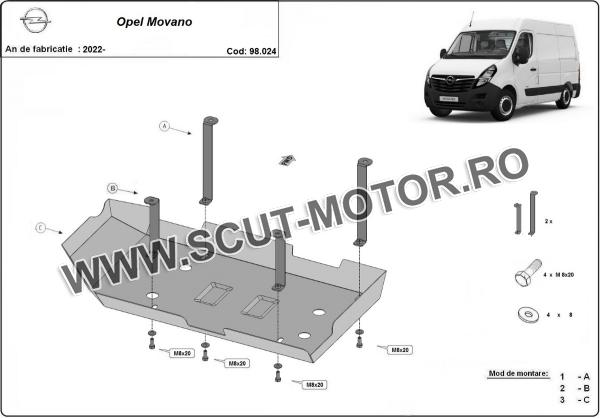 Scut rezervor AdBlue Opel Movano 3