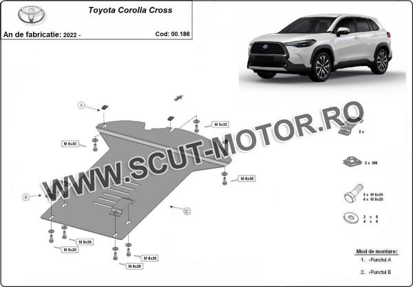 Scut antifurt catalizator pentru Toyota Corolla Cross 3