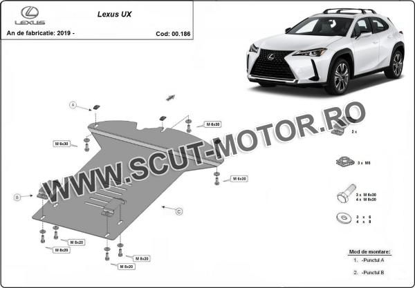 Scut antifurt catalizator pentru Lexus UX 3