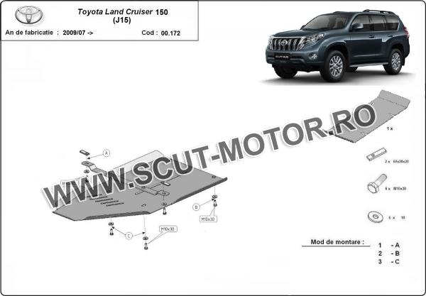 Scut cutie de viteză din aluminiu Toyota Land Cruiser 150 3