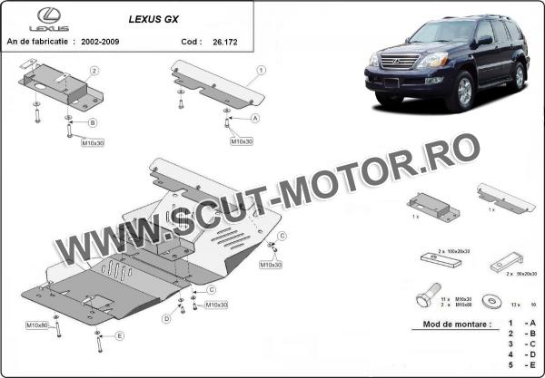 Scut motor din aluminiu Lexus GX 3