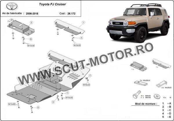 Scut motor din aluminiu Toyota Fj Cruiser 3