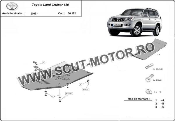Scut cutie de viteză din aluminiu Toyota Land Cruiser  J120 3