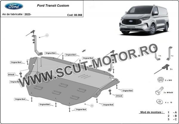 Scut motor Ford Transit Custom 3