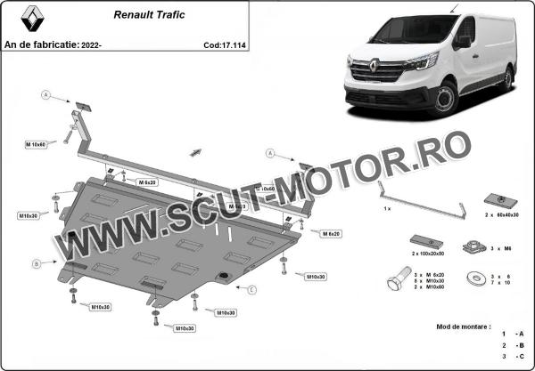 Scut motor Renault Trafic 3