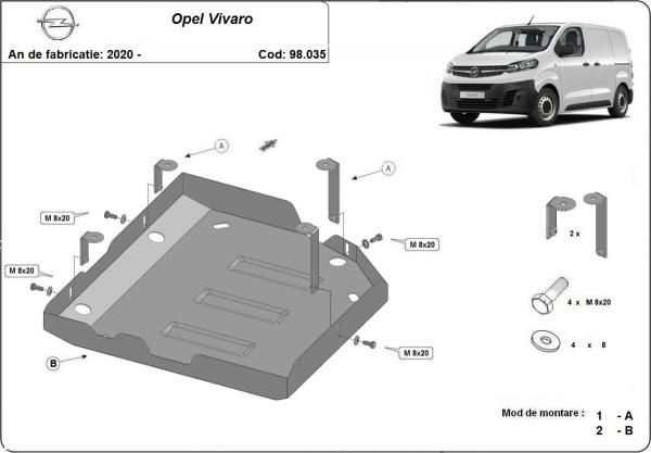 Scut rezervor AdBlue Opel Vivaro 3