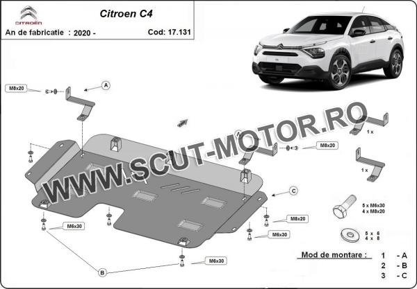 Scut motor Citroen C4 3