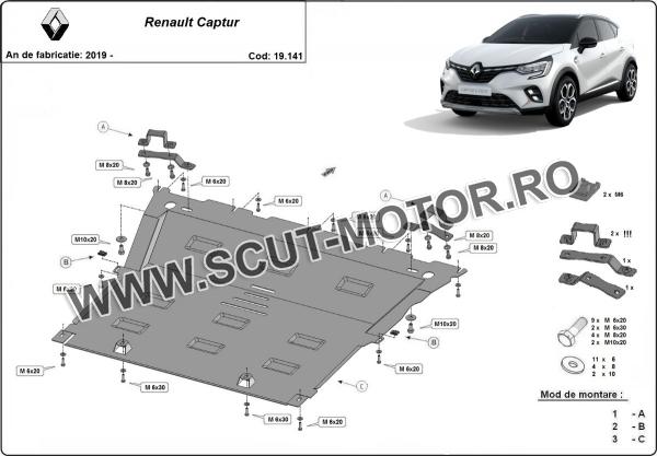Scut motor Renault Captur 3