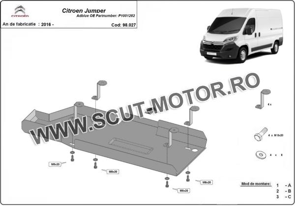 Scut rezervor AdBlue Citroen Jumper 3
