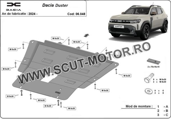 Scut motor Dacia Duster - 4x2 + 4x4 3