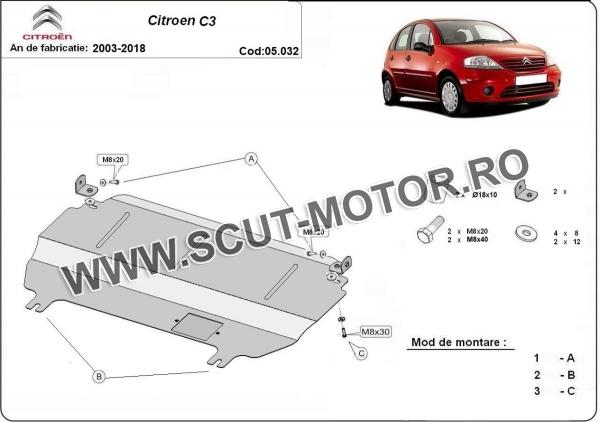 Scut motor Citroen C3 3
