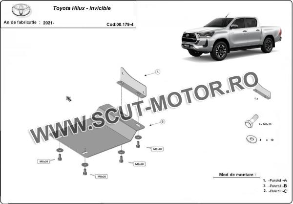 Scut din aluminiu pentru senzor filtru de particule pentru Toyota Hilux 3