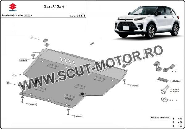Scut motor din aluminiu Suzuki SX4 3