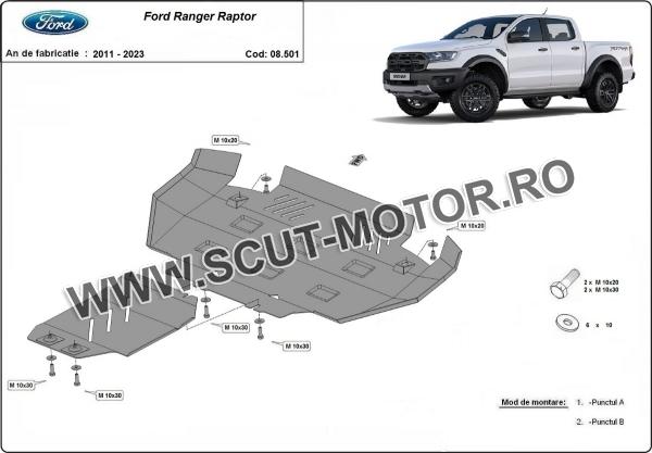 Scut motor Ford Ranger Raptor 3