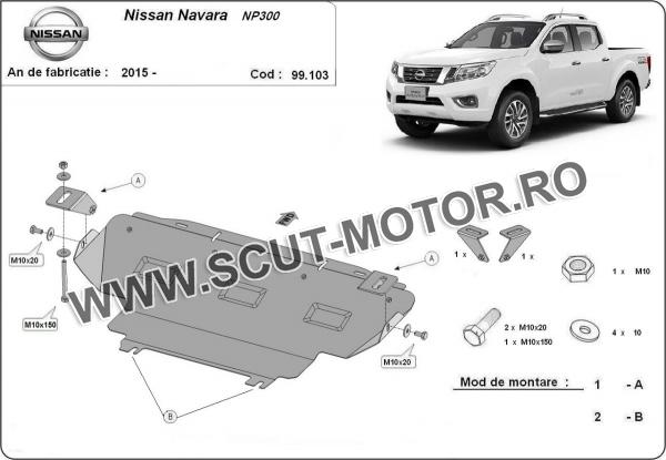 Scut radiator Nissan Navara NP300 după 2015 3